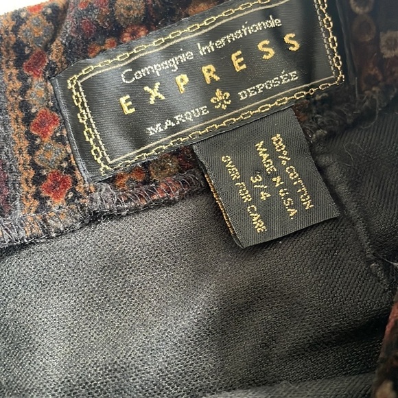 Vintage Express Velvet Mini Skirt - Picture 4 of 12